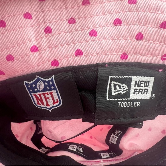 New England Patriots Hat | Pink Toddler Hat | Toddler Bucket Hat Girls Patriots - Picture 3 of 3